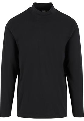 Mock Neck Longsleeve black 3XL