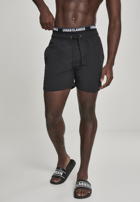 Two in One Swim Shorts blk/blk/wht L