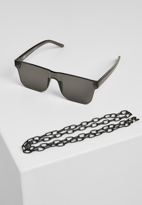 105 Chain Sunglasses black transparent one size