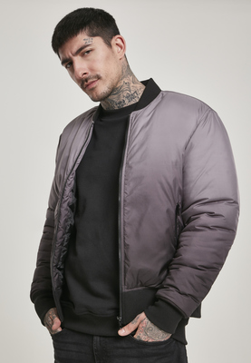 Gradient Bomber Jacket blk/gry L