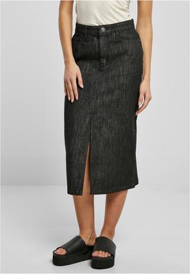 Ladies Midi Denim Skirt black washed 28