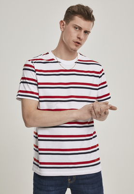Yarn Dyed Skate Stripe Tee midnightnavy/red L