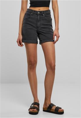 Ladies Organic Stretch Denim 5 Pocket Shorts black washed 26