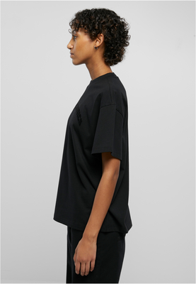 Ladies Oversized Flock Tee black 4XL