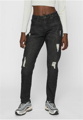 Ladies Boyfriend Denim Pants black washed 26