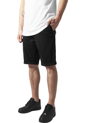 Stretch Turnup Chino Shorts black 28