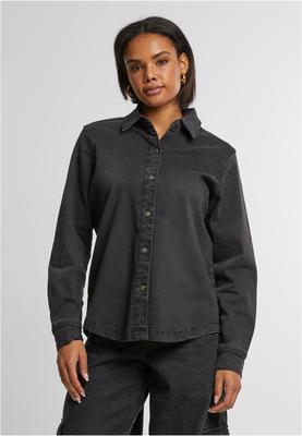 Ladies Denim Shirt black washed 3XL