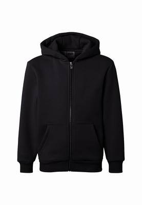 Kids Fluffy Zip Hoody heathergrey 110/116