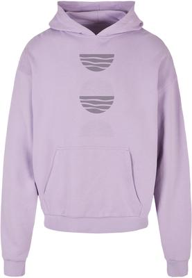 Abstract Waves Hoody lilac 4XL