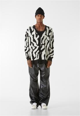 Sense Cardigan AOP whitesand/black L