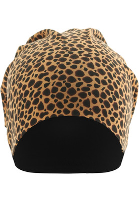 Printed Jersey Beanie cheetha/black one size