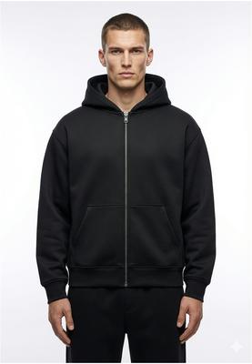 Heavy Scuba Zip Hoody black L