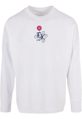 Ladies Frida Kahlo - Pixels Oversized Cut On Sleeve Longsleeve white L