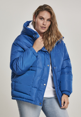 Ladies Oversized Hooded Puffer black 3XL