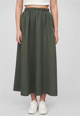 Cloud5ive Damen Longform Rock mit Strukturmuster und Gummibund green L