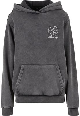 One Line Flowers Ladies Vintage Heavy Hoody magnet 3XL