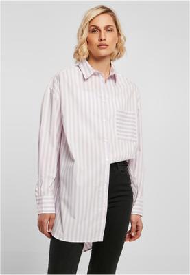Ladies Oversized Stripe Shirt white/softyellow M