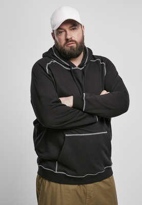 Contrast Stitching Hoody black 3XL