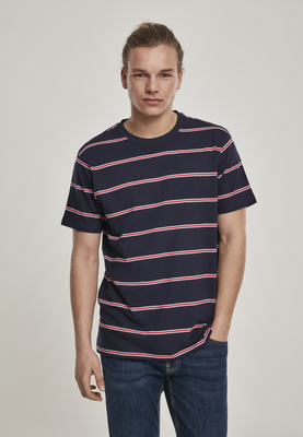Yarn Dyed Skate Stripe Tee midnightnavy/red L