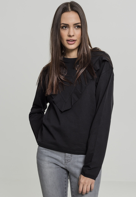 Ladies Terry Volant Crew black L