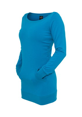 Ladies Long Crewneck fuchsia L