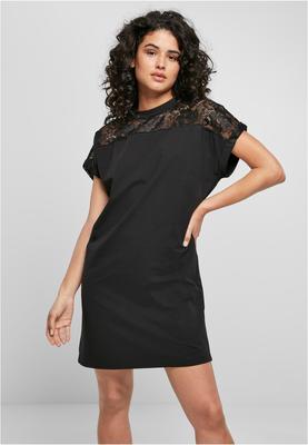 Ladies Lace Tee Dress black 3XL