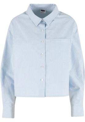 Ladies Striped Short Oxford Shirt lighthorizonblue/white L