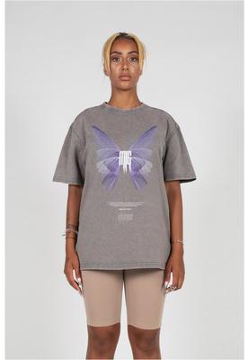 Ladies METAMORPHOSE V.6 Acid Washed Heavy Oversized Tee asphalt 3XL