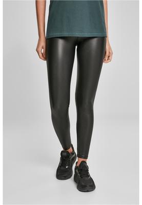 Ladies Faux Leather High Waist Leggings 2-Pack black+black 3XL