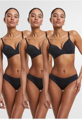 Ladies Bonded Brazilian 3-Pack white+white+white L