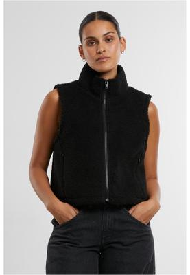 Ladies Short Sherpa Vest black 3XL