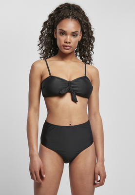 Ladies High Waist Balcony Bikini black L