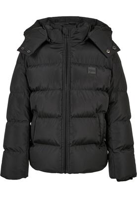 Boys Hooded Puffer Jacket black 110/116