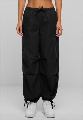 Ladies Cotton Cargo Parashute Pants black 3XL