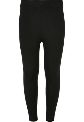Girls High Waist Jersey Leggings black 110/116