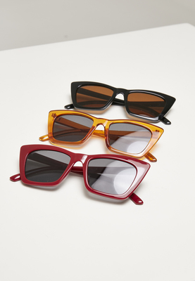 Sunglasses Tilos 3-Pack dark red/black/orange one size