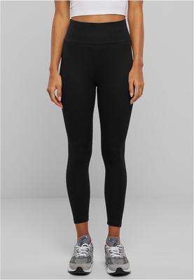 Ladies High Waist Jersey Leggings black 3XL
