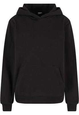Ladies Loose Brushed Fleece Hoody black L