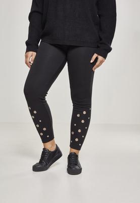 Ladies Eyelet Leggings black 3XL