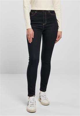 Ladies Organic High Waist Skinny Jeans black washed 26
