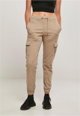 Ladies High Waist Cargo Comfort Jogging Pants softtaupe 3XL