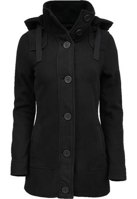 Women Square Fleece Jacket black 3XL