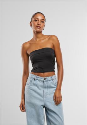 Ladies Bandeau Cropped Top black L