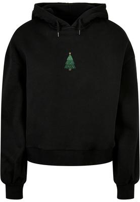 Ladies Christmas Holly Jolly Mood Hoody black 3XL