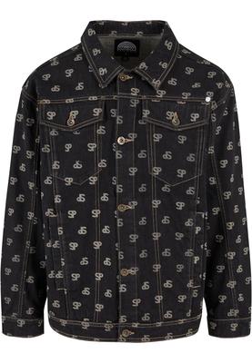 Southpole Bleched AOP Denim Jacket raw black L