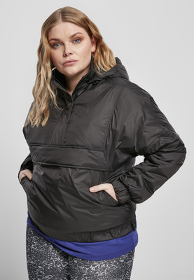 Ladies Panel Padded Pull Over Jacket black 3XL