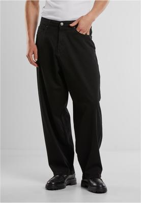 Tapered Twill Baggy Pants black 28