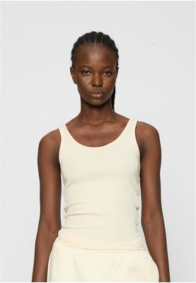 Ladies Organic Basic Rib Top 2-Pack whitesand+black 3XL
