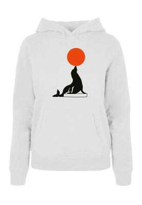 Ladies The Seal Hoody white L