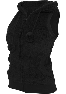 Ladies Teddy Vest black L